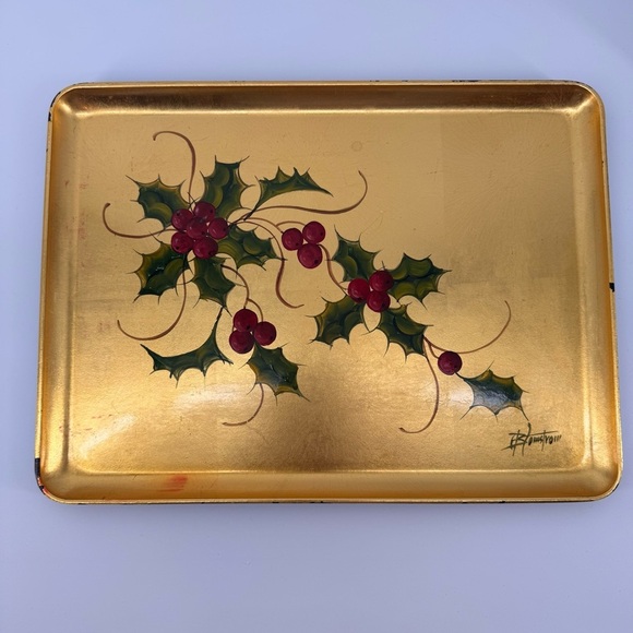 Other - Vintage Otagiri OMC Gold Leaf - Hand Painted Tip Tray